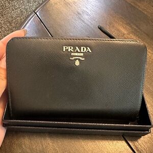 Prada Wallet Bifold Wallet Leather
